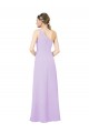Discount One Shoulder Soft Chiffon Lilac Long Evening Dress UK